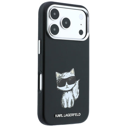 Θήκη MagSafe για Apple iPhone 18 Pro / 17 Pro, Karl Lagerfeld, Choupette Sketch, Μαύρο
