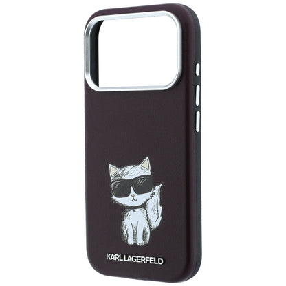 Θήκη MagSafe για Apple iPhone 18 Pro / 17 Pro, Karl Lagerfeld, Choupette Sketch, Βυσσινί
