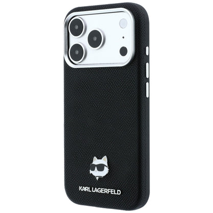 Θήκη MagSafe για Apple iPhone 18 Pro / 17 Pro, Karl Lagerfeld, Grained Choupette Head, Μαύρο