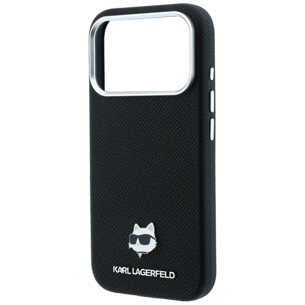 Θήκη MagSafe για Apple iPhone 18 Pro / 17 Pro, Karl Lagerfeld, Grained Choupette Head, Μαύρο