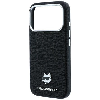 Θήκη MagSafe για Apple iPhone 18 Pro / 17 Pro, Karl Lagerfeld, Grained Choupette Head, Μαύρο