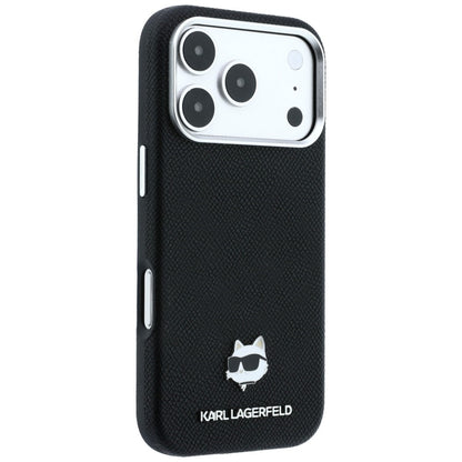 Θήκη MagSafe για Apple iPhone 18 Pro / 17 Pro, Karl Lagerfeld, Grained Choupette Head, Μαύρο