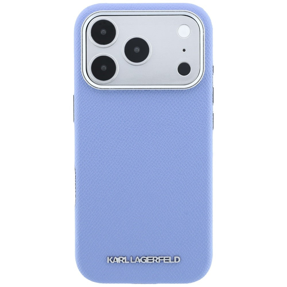 Θήκη MagSafe για Apple iPhone 18 Pro / 17 Pro, Karl Lagerfeld, Με Υφή Επιμήκης Λογότυπο, Μπλε