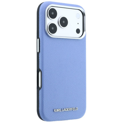 Θήκη MagSafe για Apple iPhone 18 Pro / 17 Pro, Karl Lagerfeld, Με Υφή Επιμήκης Λογότυπο, Μπλε