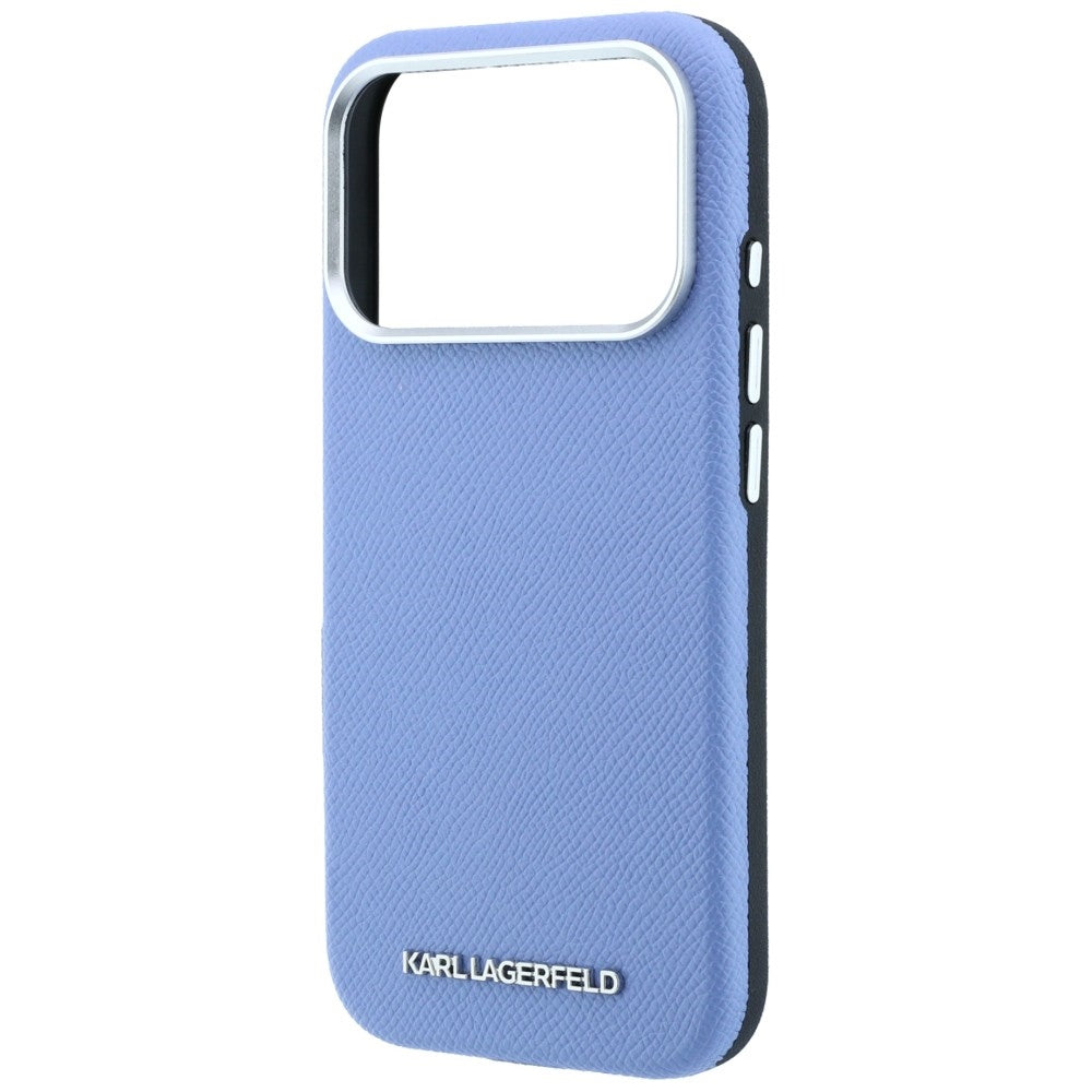 Θήκη MagSafe για Apple iPhone 18 Pro / 17 Pro, Karl Lagerfeld, Με Υφή Επιμήκης Λογότυπο, Μπλε