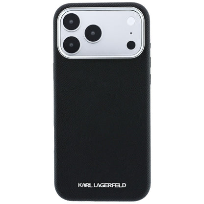 Θήκη MagSafe για Apple iPhone 18 Pro / 17 Pro, Karl Lagerfeld, Grained Elongated Logo, Μαύρο