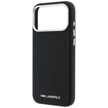 Θήκη MagSafe για Apple iPhone 18 Pro / 17 Pro, Karl Lagerfeld, Grained Elongated Logo, Μαύρο