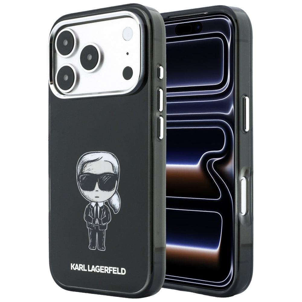Θήκη MagSafe για Apple iPhone 18 Pro / 17 Pro, Karl Lagerfeld, HC IML Ikonik Sketch Print, Μαύρο