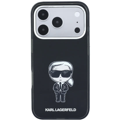 Θήκη MagSafe για Apple iPhone 18 Pro / 17 Pro, Karl Lagerfeld, HC IML Ikonik Sketch Print, Μαύρο