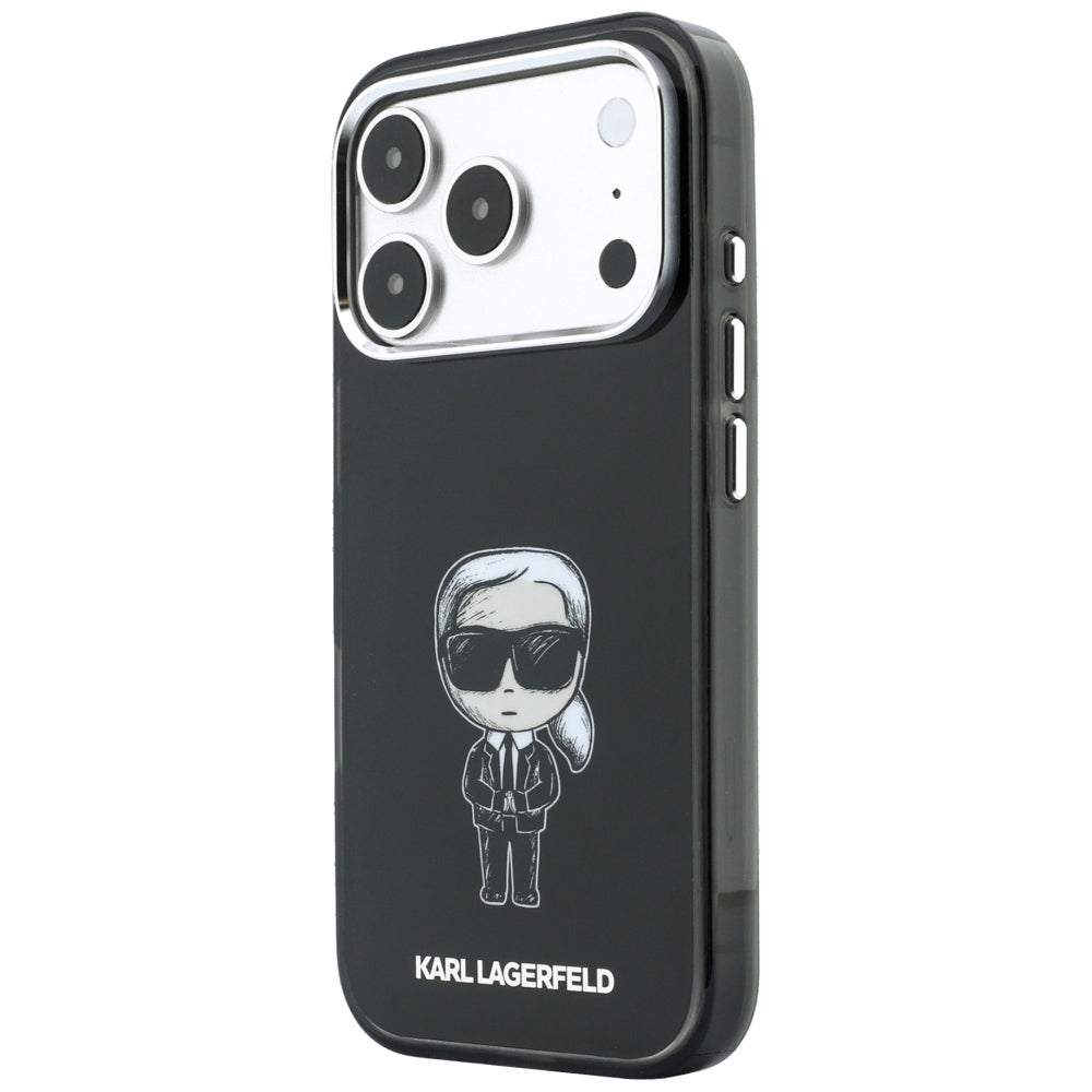Θήκη MagSafe για Apple iPhone 18 Pro / 17 Pro, Karl Lagerfeld, HC IML Ikonik Sketch Print, Μαύρο