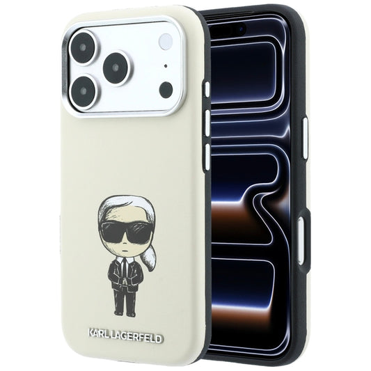 Θήκη MagSafe για Apple iPhone 18 Pro / 17 Pro, Karl Lagerfeld, Ikonik Sketch, Μπεζ