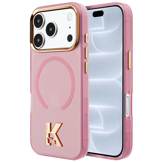 Θήκη MagSafe για Apple iPhone 18 Pro / 17 Pro, Karl Lagerfeld, IML Karl Head Logo, Ροζ