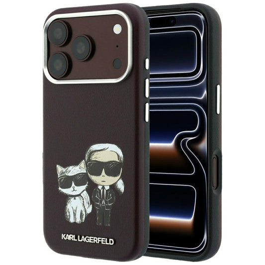 Θήκη MagSafe για Apple iPhone 18 Pro / 17 Pro, Karl Lagerfeld, KC Bodies Sketch, Βυσσινί