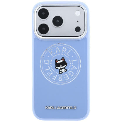 Θήκη MagSafe για Apple iPhone 18 Pro / 17 Pro, Karl Lagerfeld, Point and Choupette Sketch, Μπλε