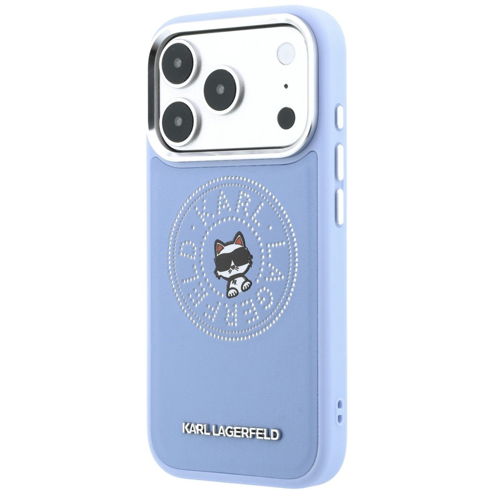 Θήκη MagSafe για Apple iPhone 18 Pro / 17 Pro, Karl Lagerfeld, Point and Choupette Sketch, Μπλε