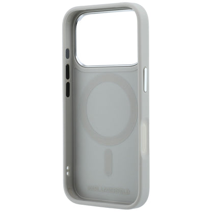 Θήκη MagSafe για Apple iPhone 18 Pro / 17 Pro, Karl Lagerfeld, Point and Choupette Sketch, Γκρι