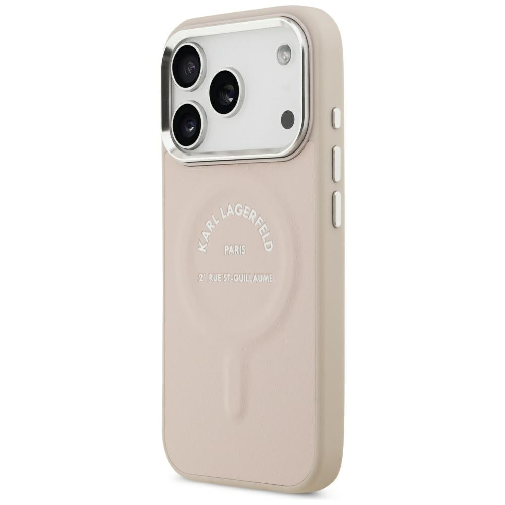 Θήκη MagSafe για Apple iPhone 18 Pro / 17 Pro, Karl Lagerfeld, Ring Karl RSG Logo, Ροζ