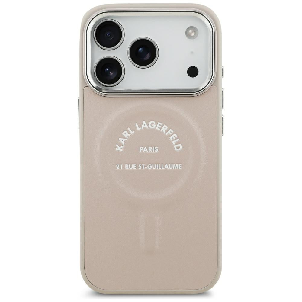 Θήκη MagSafe για Apple iPhone 18 Pro / 17 Pro, Karl Lagerfeld, Ring Karl RSG Logo, Ροζ