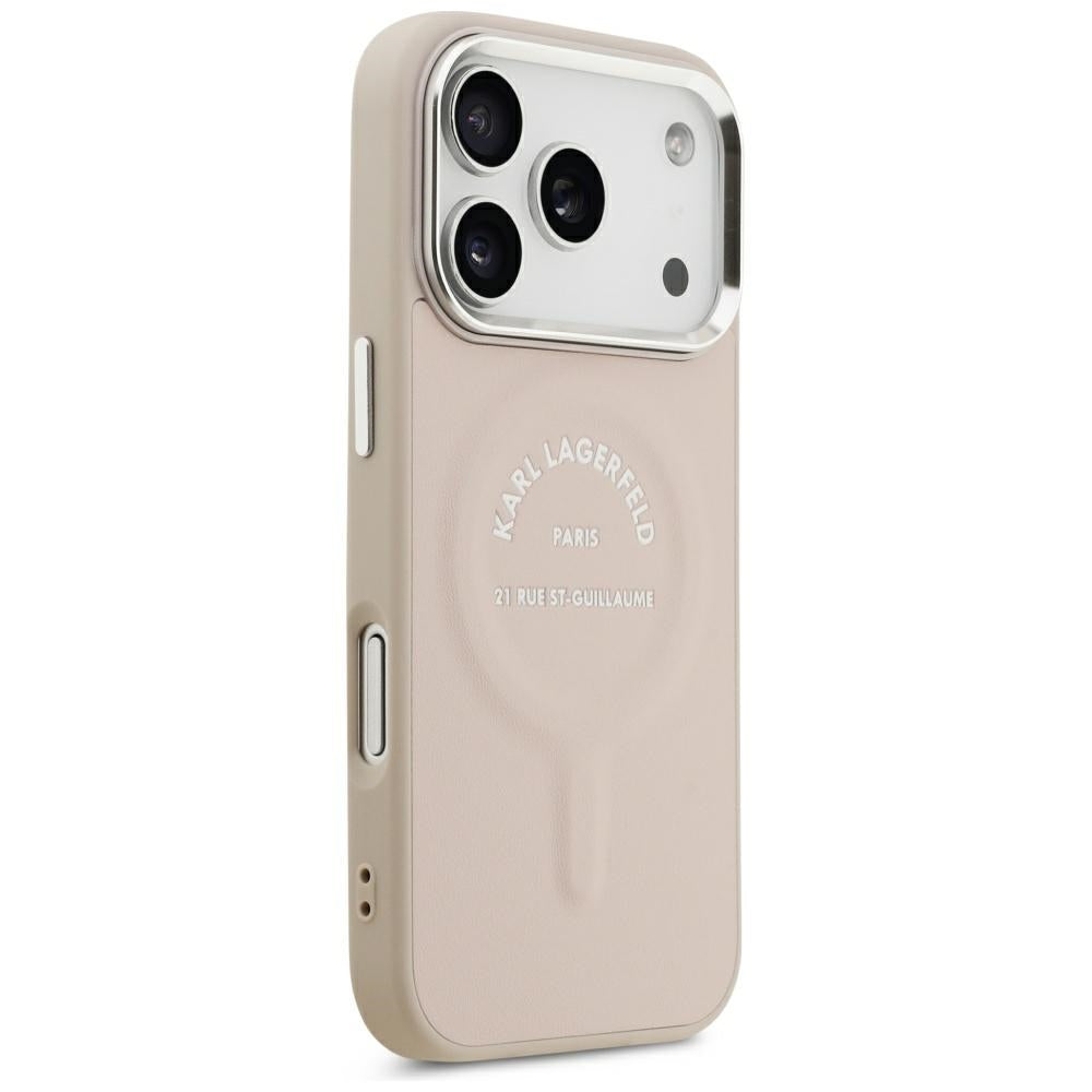 Θήκη MagSafe για Apple iPhone 18 Pro / 17 Pro, Karl Lagerfeld, Ring Karl RSG Logo, Ροζ