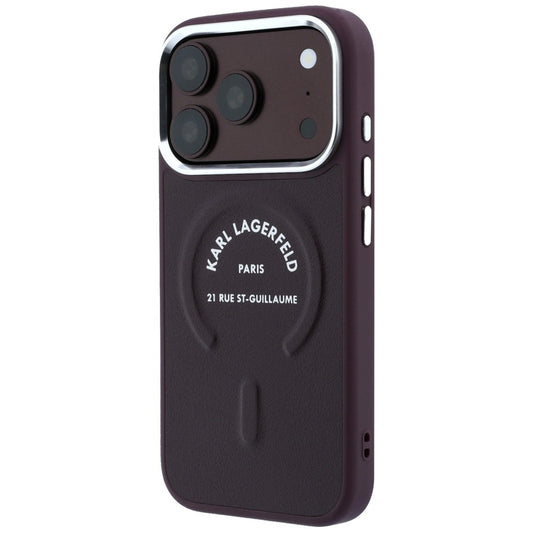 Θήκη MagSafe για Apple iPhone 18 Pro / 17 Pro, Karl Lagerfeld, Ring Karl RSG Logo, Βυσσινί