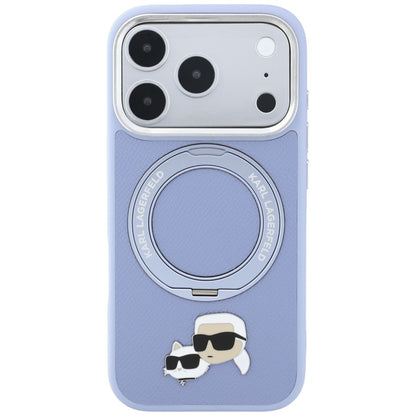 Θήκη MagSafe για Apple iPhone 18 Pro / 17 Pro, Karl Lagerfeld, Ring Stand 360 Karl & Choupette Pin, Bleu