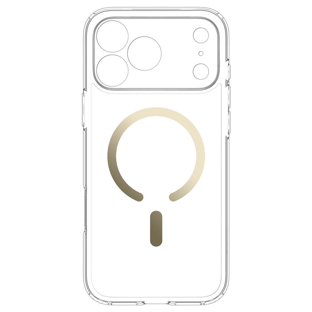Θήκη MagSafe για Apple iPhone 18 Pro / 17 Pro, Spigen, Ultra Hybrid, Χρυσή Διαφανής ACS12157