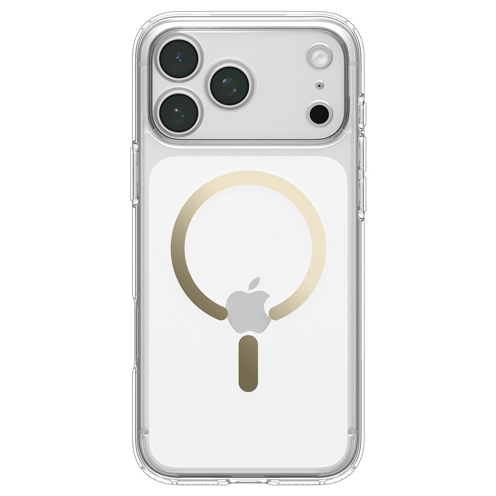 Θήκη MagSafe για Apple iPhone 18 Pro / 17 Pro, Spigen, Ultra Hybrid, Χρυσή Διαφανής ACS12157
