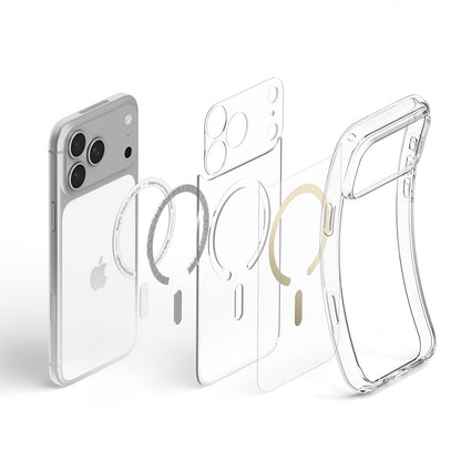 Θήκη MagSafe για Apple iPhone 18 Pro / 17 Pro, Spigen, Ultra Hybrid, Χρυσή Διαφανής ACS12157