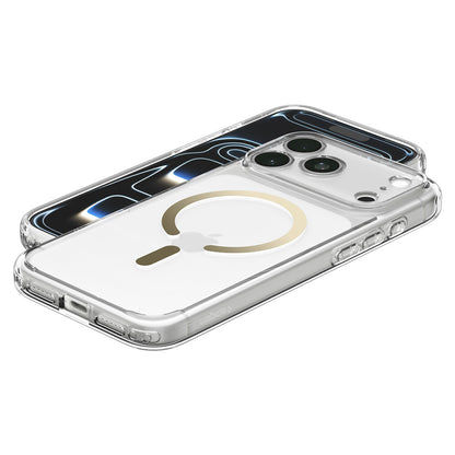 Θήκη MagSafe για Apple iPhone 18 Pro / 17 Pro, Spigen, Ultra Hybrid, Χρυσή Διαφανής ACS12157