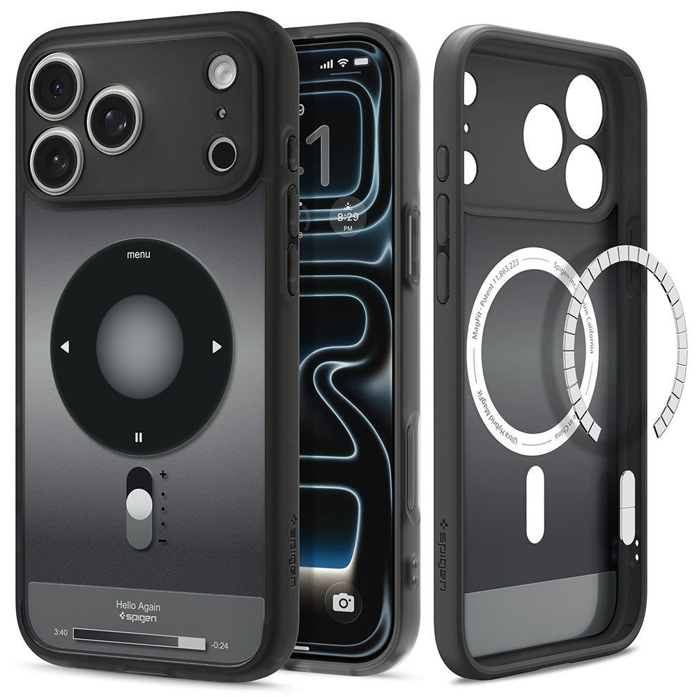 Θήκη MagSafe για Apple iPhone 18 Pro / 17 Pro, Spigen, Ultra Hybrid Classic, Μαύρη ACS12168