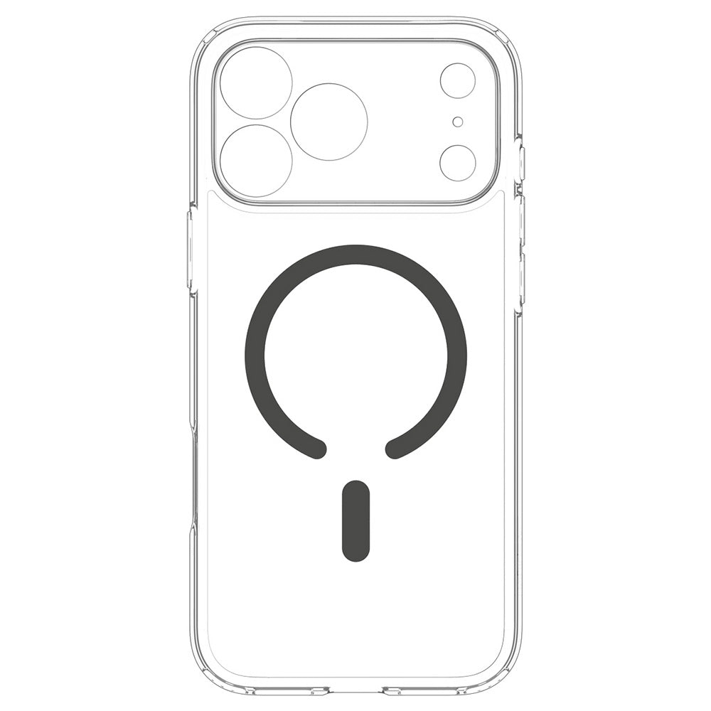Θήκη MagSafe για Apple iPhone 18 Pro / 17 Pro, Spigen, Ultra Hybrid, Γκρι Διαφανές ACS12156