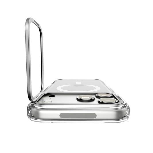 Θήκη MagSafe για Apple iPhone 18 Pro / 17 Pro, Spigen, Ultra Hybrid Optik S, Ασημί Διαφανής ACS11921
