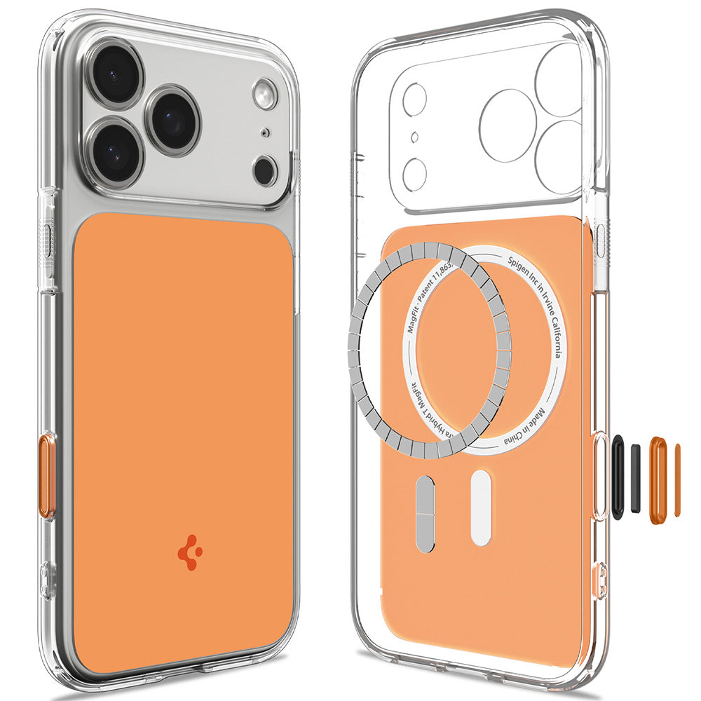 Θήκη MagSafe για Apple iPhone 18 Pro / 17 Pro, Spigen, Ultra Hybrid T, Πορτοκαλί ACS12170