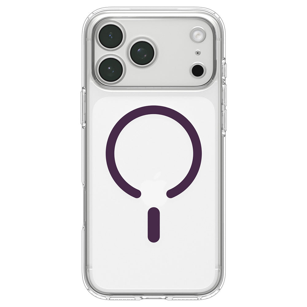 Θήκη MagSafe για Apple iPhone 18 Pro / 17 Pro, Spigen, Ultra Hybrid, Διαφανής Μπορντό ACS12335
