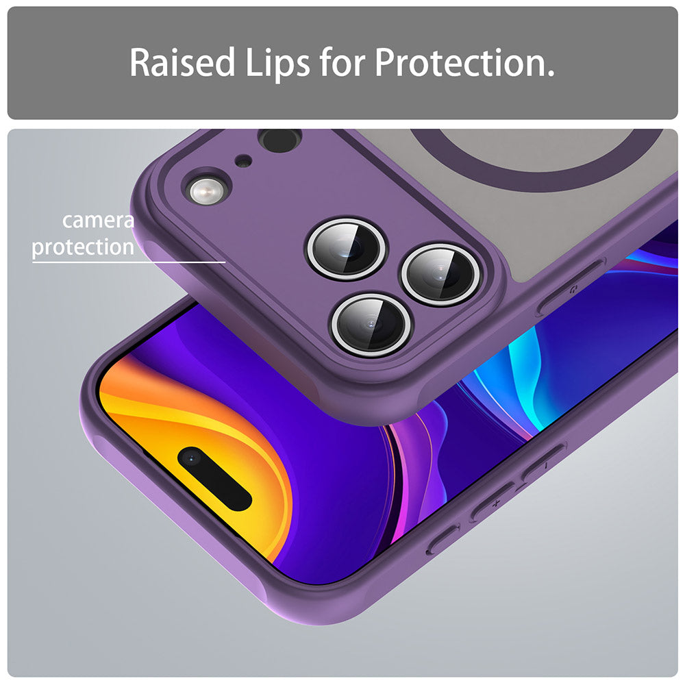 Θήκη MagSafe για Apple iPhone 18 Pro / 17 Pro, Techsuit, HaloFrost II, Μωβ