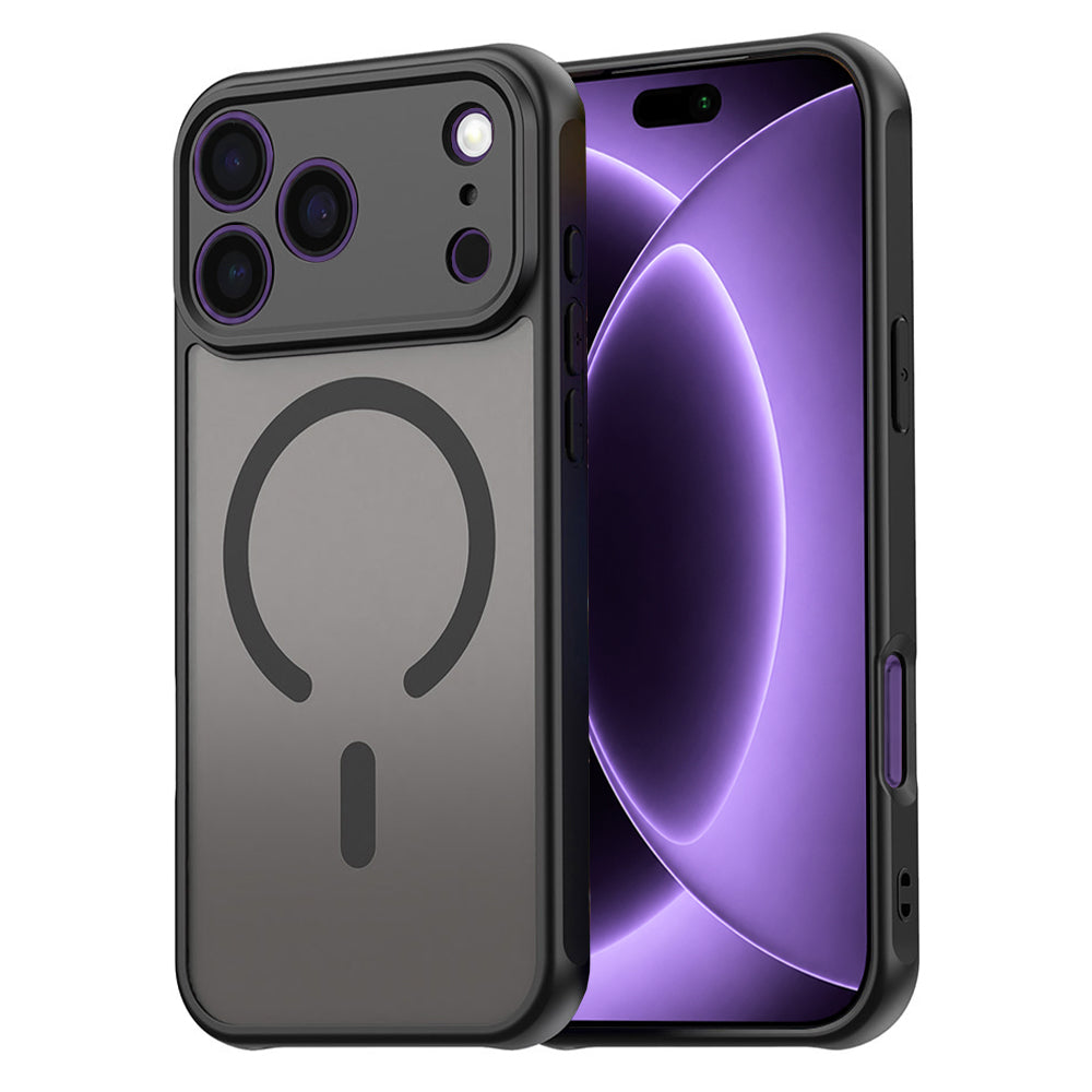 Θήκη MagSafe για Apple iPhone 18 Pro / 17 Pro, Techsuit, HaloFrost II, Μαύρη