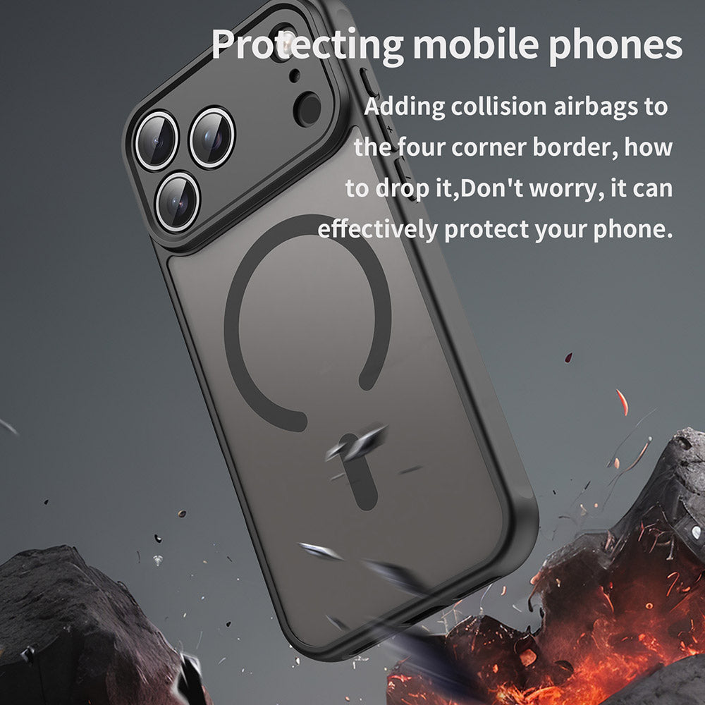 Θήκη MagSafe για Apple iPhone 18 Pro / 17 Pro, Techsuit, HaloFrost II, Μαύρη