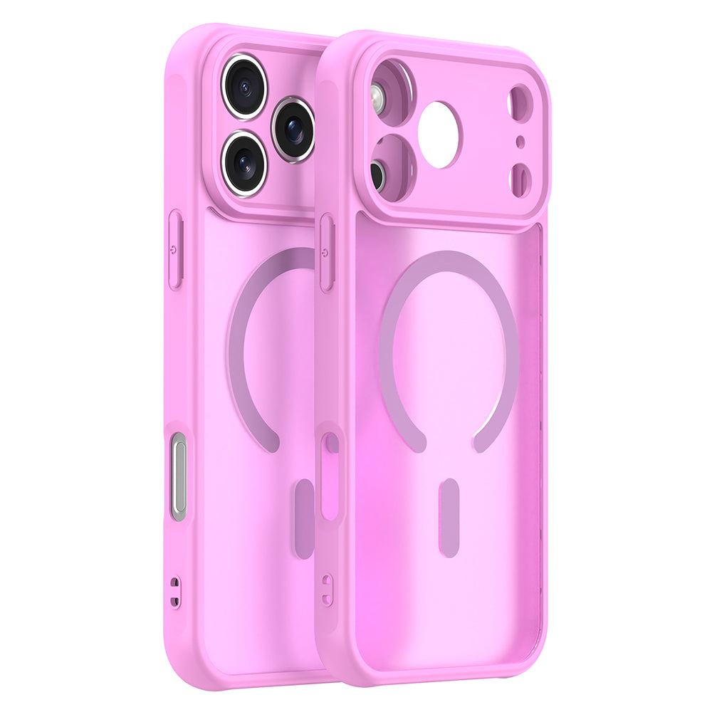 Θήκη MagSafe για Apple iPhone 18 Pro / 17 Pro, Techsuit, HaloFrost II, Ροζ