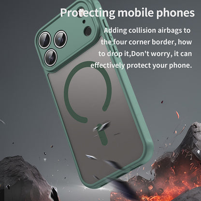 Θήκη MagSafe για Apple iPhone 18 Pro / 17 Pro, Techsuit, HaloFrost II, Πράσινο