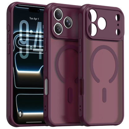Θήκη MagSafe για Apple iPhone 18 Pro / 17 Pro, Techsuit, HaloFrost II, Σκούρο Κόκκινο
