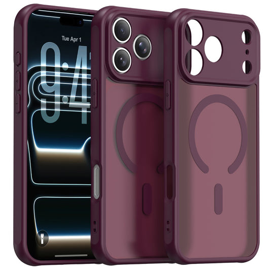 Θήκη MagSafe για Apple iPhone 18 Pro / 17 Pro, Techsuit, HaloFrost II, Σκούρο Κόκκινο