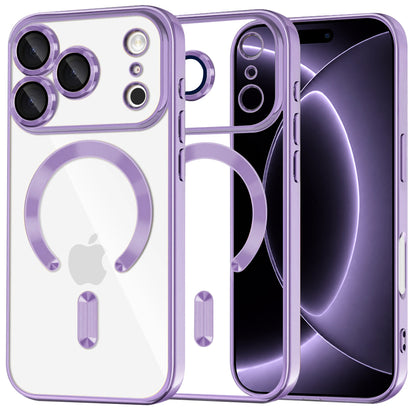 MagSafe Case for Apple iPhone 18 Pro / 17 Pro, Techsuit, Luxury Crystal, Light Purple