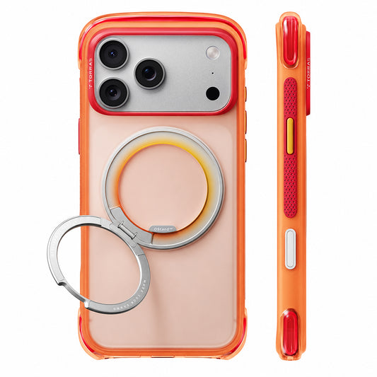 Θήκη MagSafe για Apple iPhone 18 Pro / 17 Pro, Torras, O3 Air Core, Πορτοκαλί