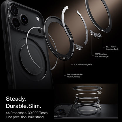 Θήκη MagSafe για Apple iPhone 18 Pro / 17 Pro, Torras, Ostand O1 Guardian, Μαύρη