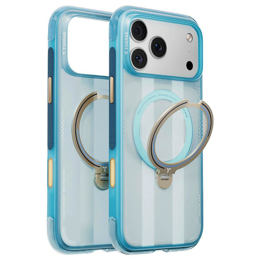 Θήκη MagSafe για Apple iPhone 18 Pro / 17 Pro, Torras, Ostand Q3 Air Football, Μπλε