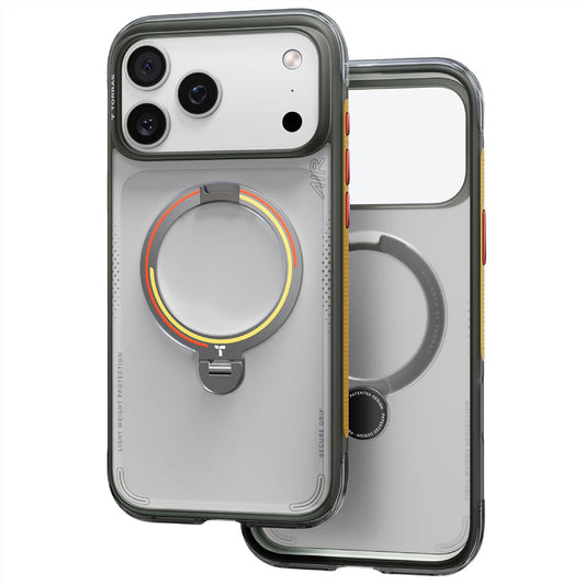 Θήκη MagSafe για Apple iPhone 18 Pro / 17 Pro, Torras, Ostand Q3 Air Football, Γκρι