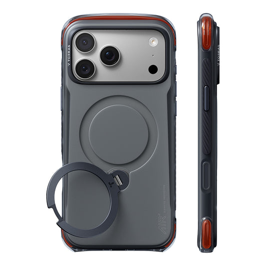 Θήκη MagSafe για Apple iPhone 18 Pro / 17 Pro, Torras, Ostand Q3 Air Pro, Μαύρο