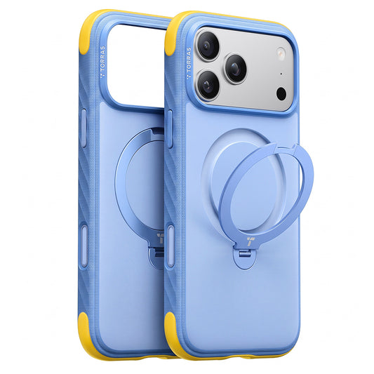 Θήκη MagSafe για Apple iPhone 18 Pro / 17 Pro, Torras, Ostand Q3 Rugged, Μπλε
