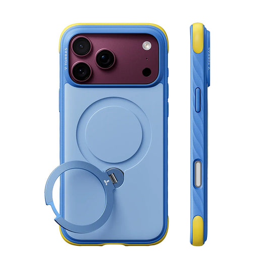 Θήκη MagSafe για Apple iPhone 18 Pro / 17 Pro, Torras, Ostand Q3 Rugged, Μπλε