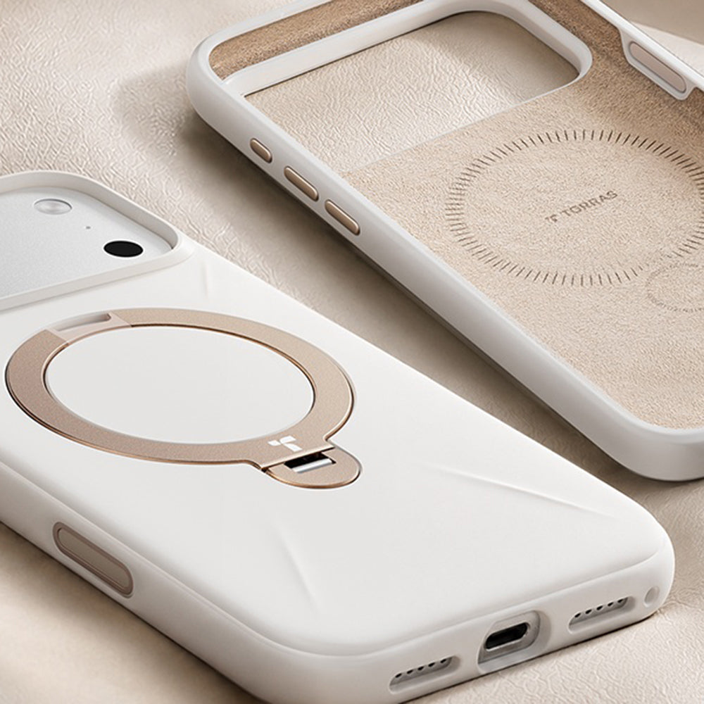 Θήκη MagSafe για Apple iPhone 18 Pro / 17 Pro, Torras, QPRO Σιλικόνη, Λευκό